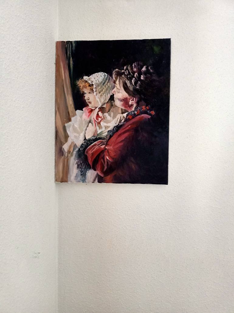 Original Realism Family Painting by Oxana Sinko