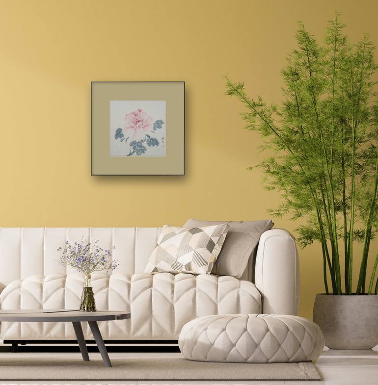 Original Expressionism Floral Painting by Mu Dai