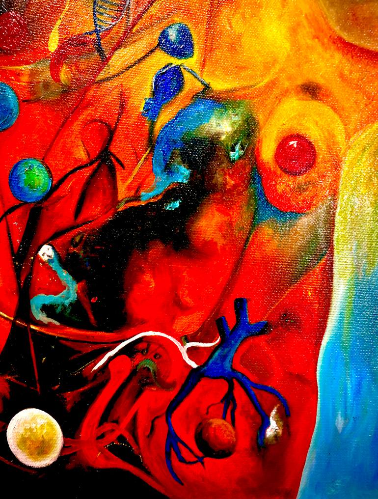 Original Surrealism Women Painting by Mayra Cinta