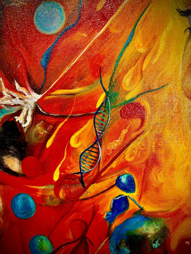 Original Surrealism Women Painting by Mayra Cinta