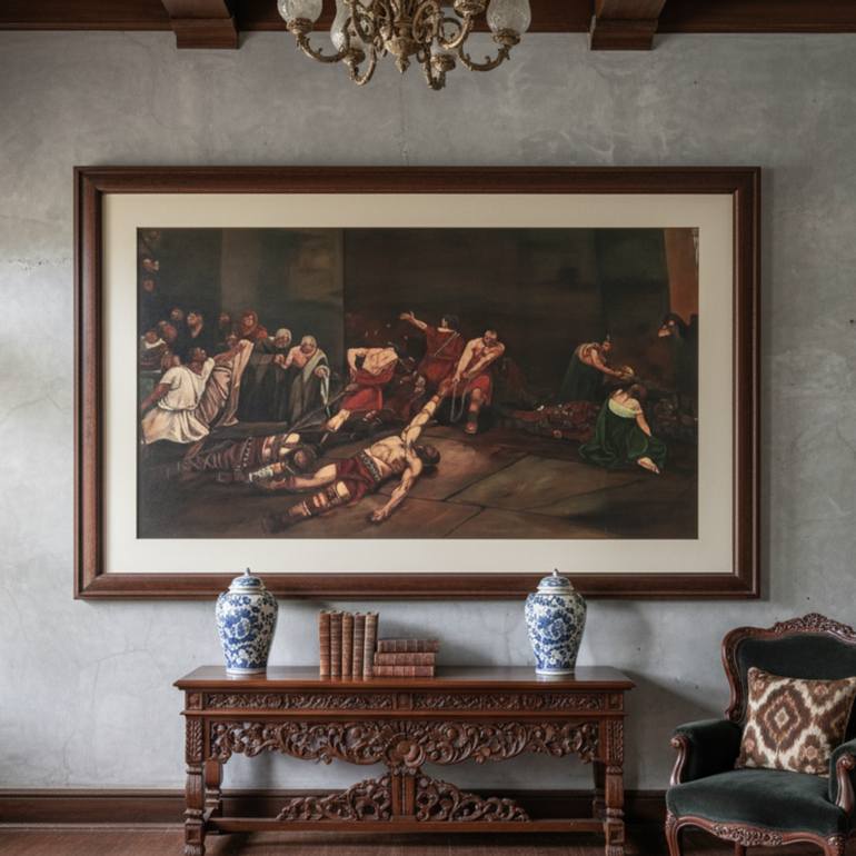 Original Realism People Painting by Randy Domingo