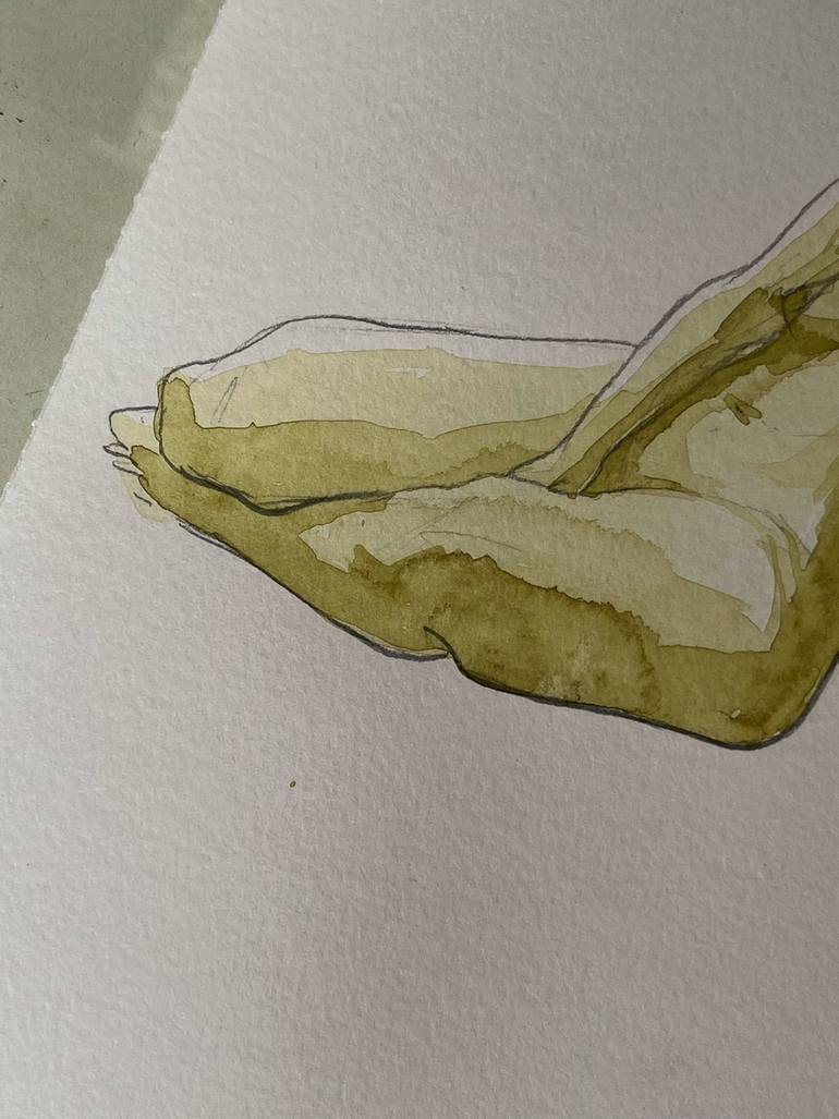 Original Figurative Nude Mixed Media by Yuliia Yevtukh