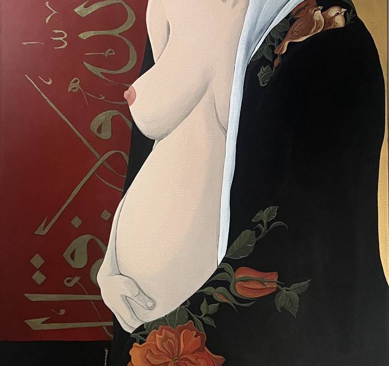 Original Figurative Women Painting by Yas Sam Bakhtiyari