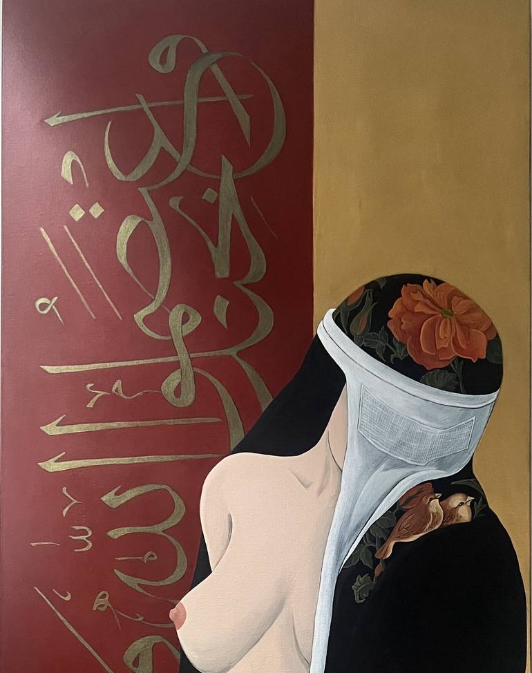 Original Figurative Women Painting by Yas Sam Bakhtiyari