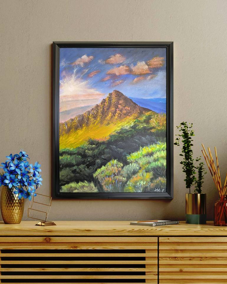 Original Realism Landscape Painting by Omer Fatih Erdogan