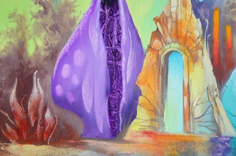 Original Surrealism Fantasy Painting by Zoltan Ducsai