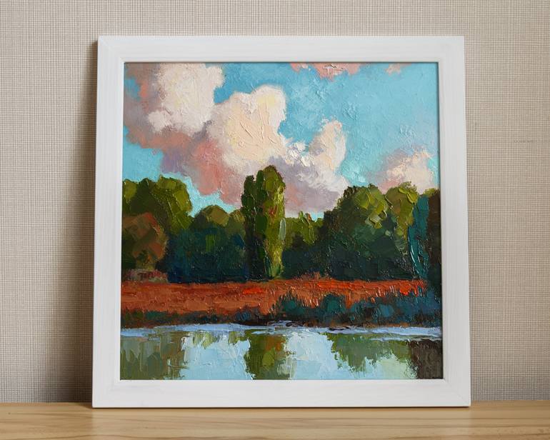 Original Impressionism Landscape Painting by Serhii Zavadenko