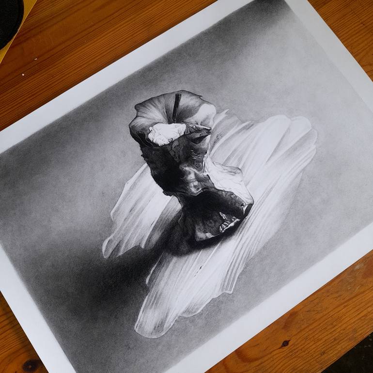 Original Photorealism Still Life Drawing by Robert Ferlindis