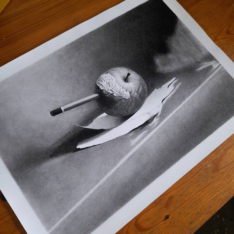 Original Surrealism Still Life Drawing by Robert Ferlindis