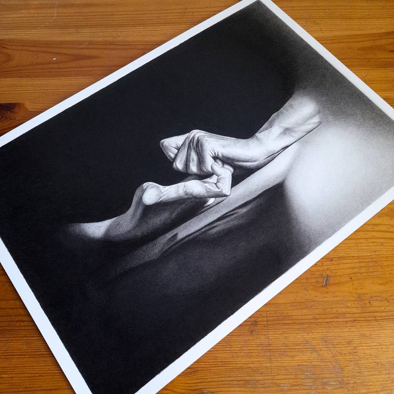 Original Surrealism Abstract Drawing by Robert Ferlindis