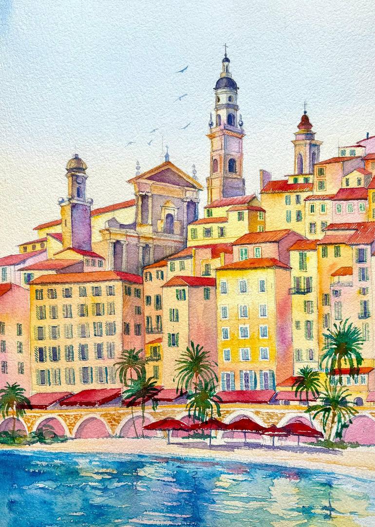 Window of Light | Menton Painting by Kseniia Martinez | Saatchi