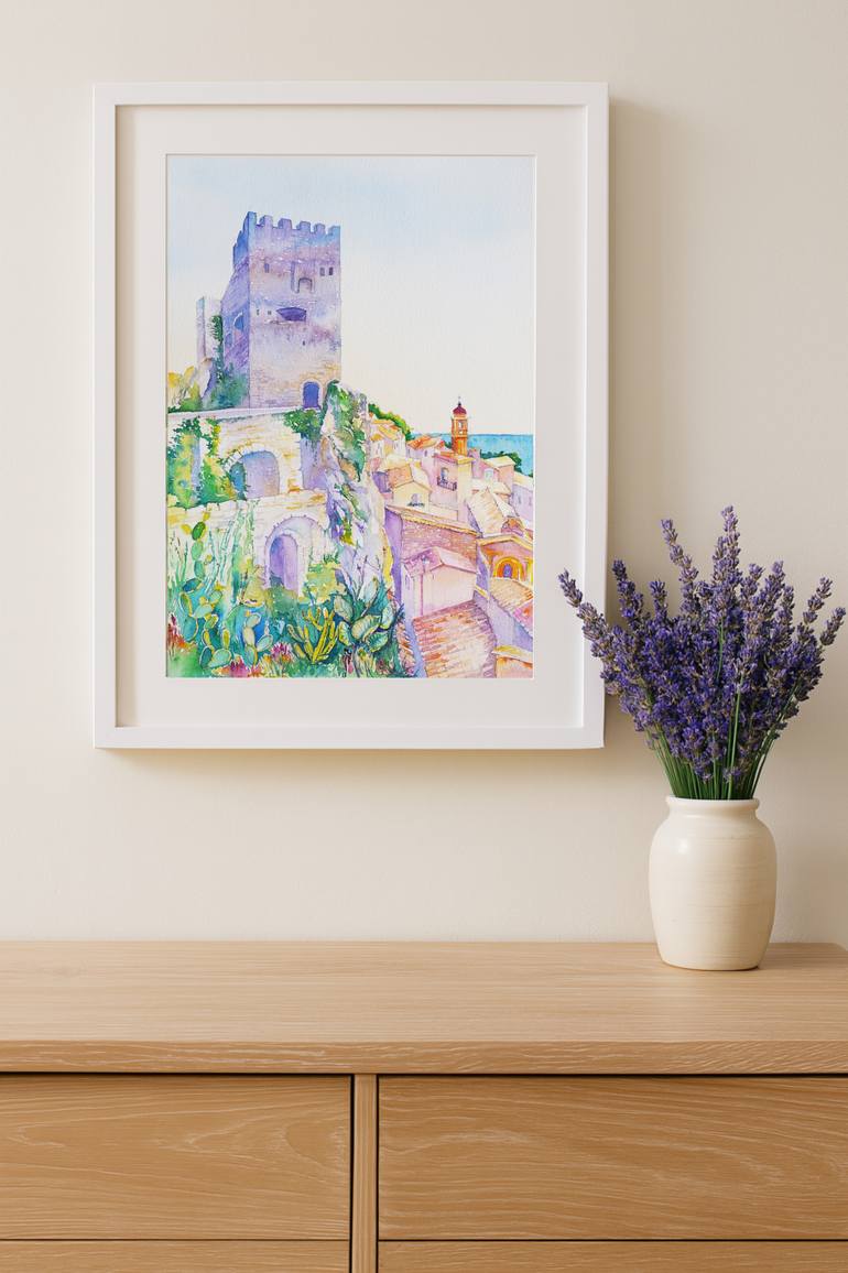 Original Impressionism Landscape Painting by Kseniia Vorotnikova