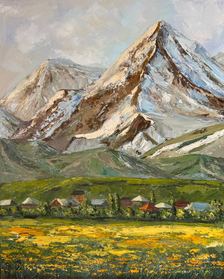 Original Impressionism Landscape Painting by Stella Grigorian