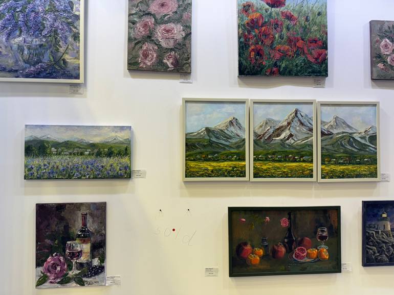 Original Impressionism Landscape Painting by Stella Grigorian