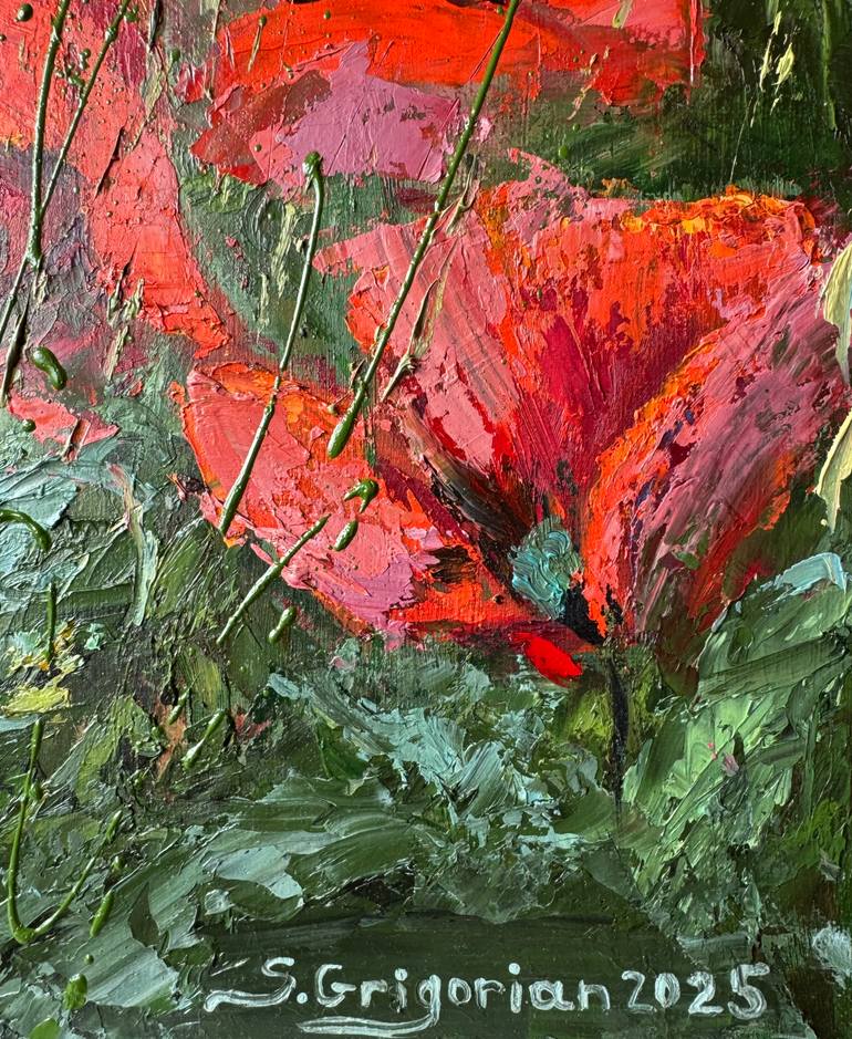 Original Impressionism Landscape Painting by Stella Grigorian