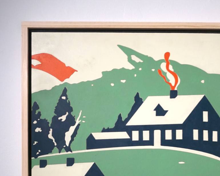 Original Folk Architecture Painting by Noah Thomas Miller