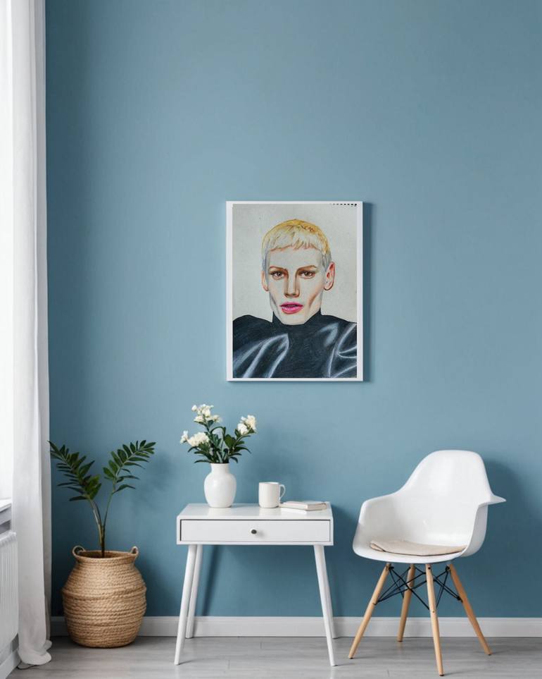 Original Art Deco People Drawing by Mari Alis