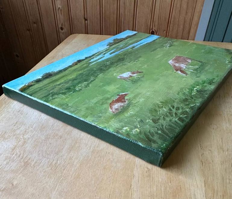 Original Impressionism Landscape Painting by Diane Ursin