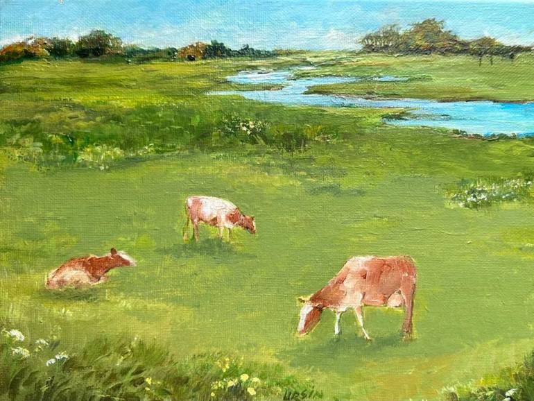 Original Impressionism Landscape Painting by Diane Ursin