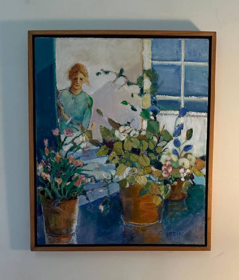 Original Figurative Floral Painting by Diane Ursin