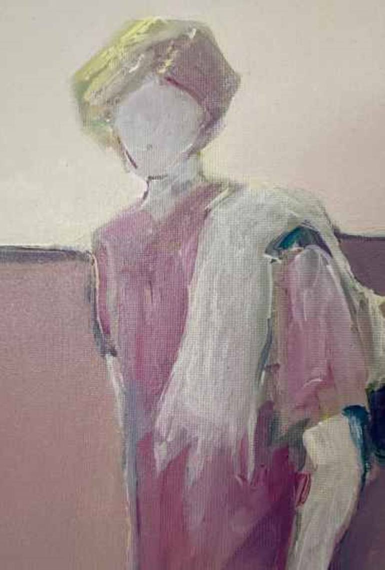 Original Figurative Women Painting by Diane Ursin