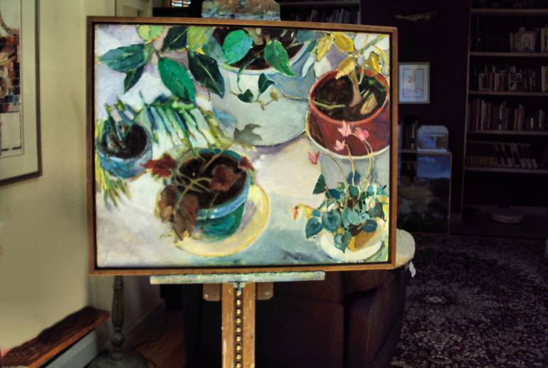 Original Impressionism Still Life Painting by Diane Ursin