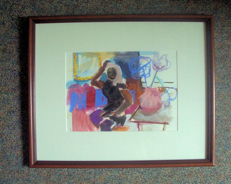 Original Expressionism Women Painting by Diane Ursin