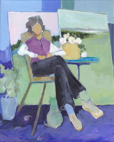 Original Impressionism Women Paintings by Diane Ursin