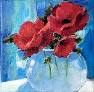 Original Floral Paintings by Diane Ursin