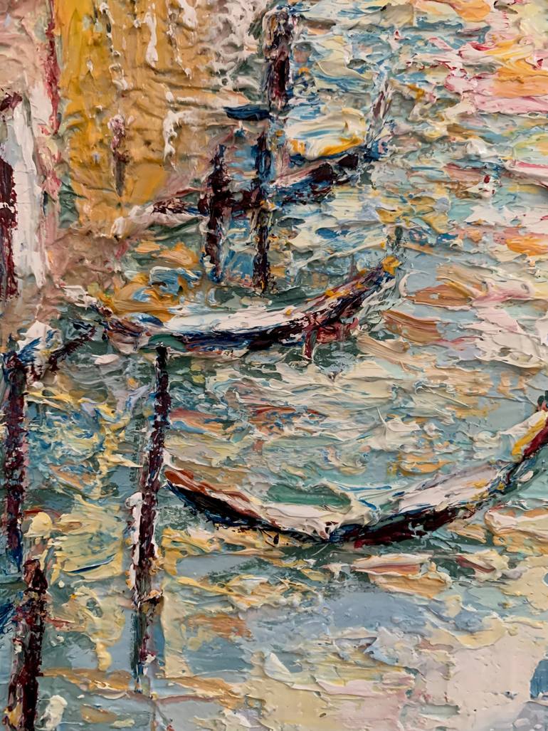 Original Impressionism Architecture Painting by Dora Kalinova