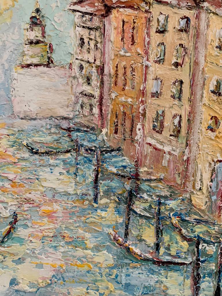 Original Impressionism Architecture Painting by Dora Kalinova
