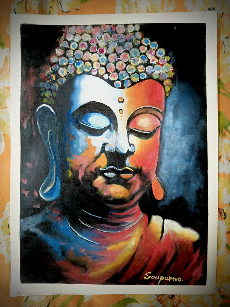 Original Abstract Expressionism Abstract Painting by Souparno Mondal
