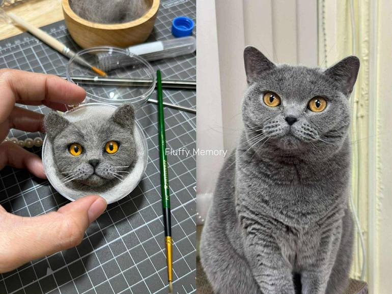 Original Portraiture Animal Sculpture by Pimnara Karnvanichayakul