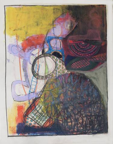 Original Abstract Expressionism Abstract Mixed Media by Mikhail Gubin