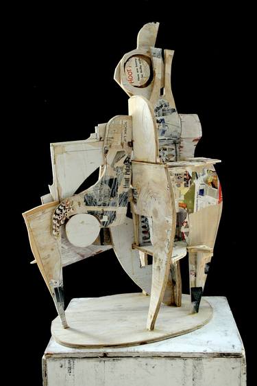 Original Dada Abstract Sculpture by Mikhail Gubin