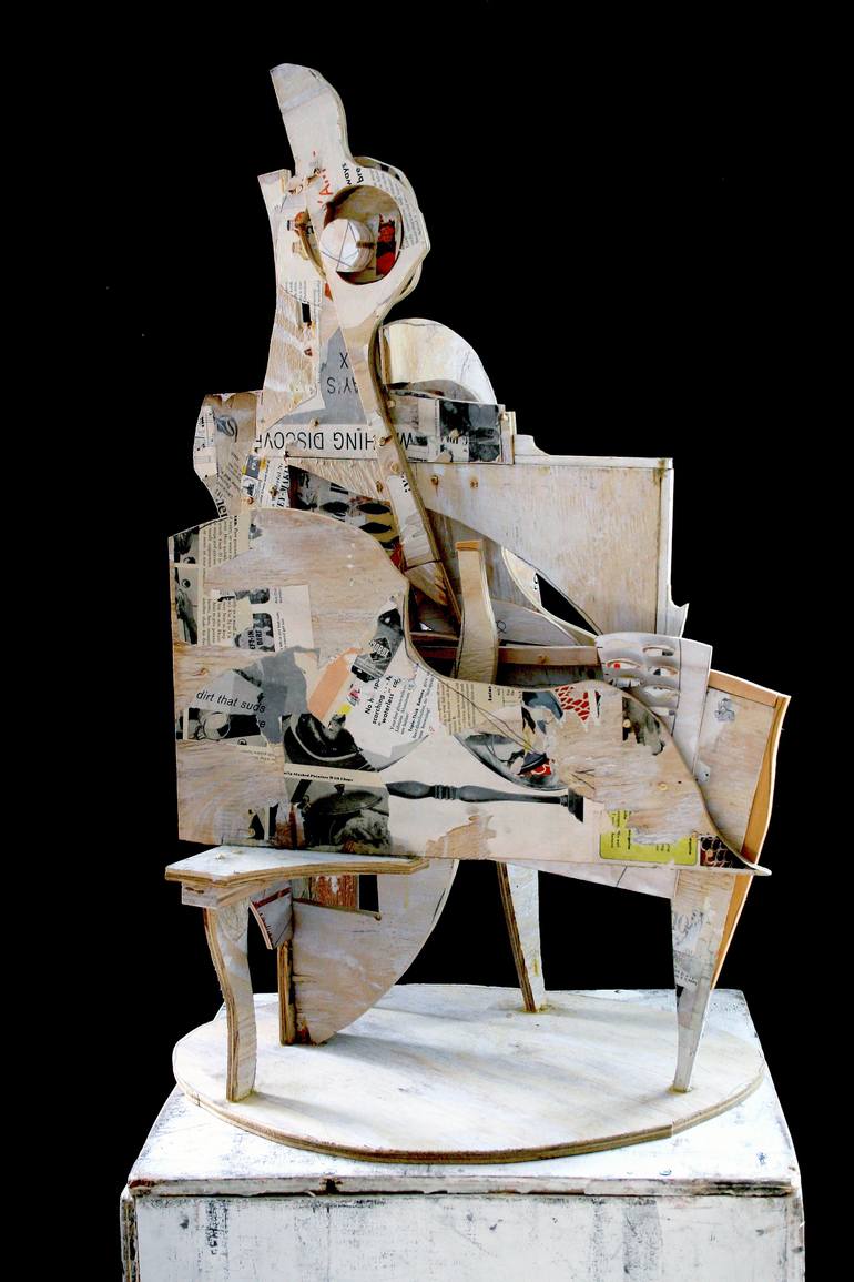 Original Dada Abstract Sculpture by Mikhail Gubin