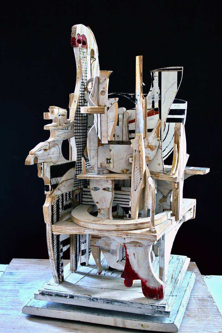 Original Surrealism Abstract Sculpture by Mikhail Gubin