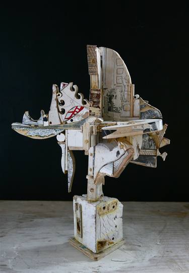 Original Abstract Expressionism Fantasy Sculpture by Mikhail Gubin