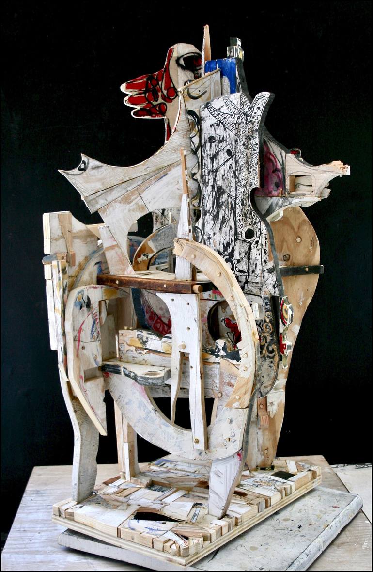 Original Abstract Expressionism Abstract Sculpture by Mikhail Gubin