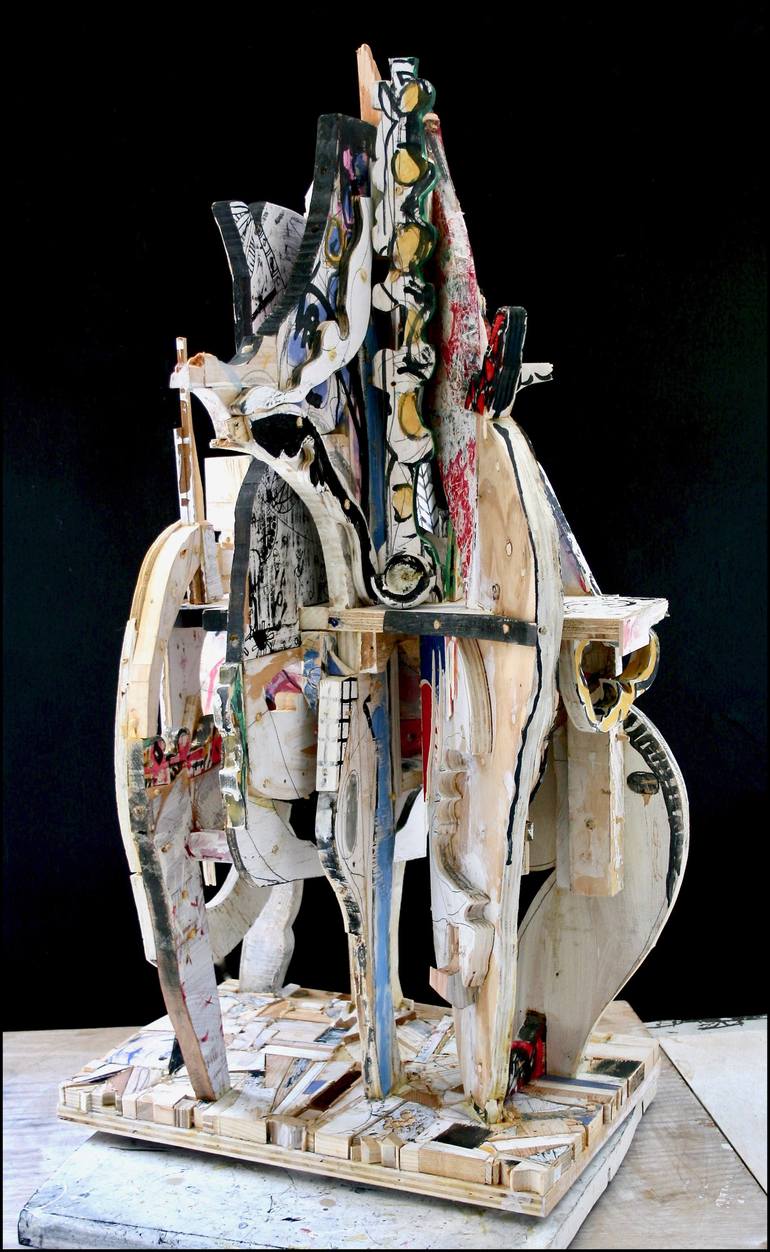 Original Abstract Expressionism Abstract Sculpture by Mikhail Gubin