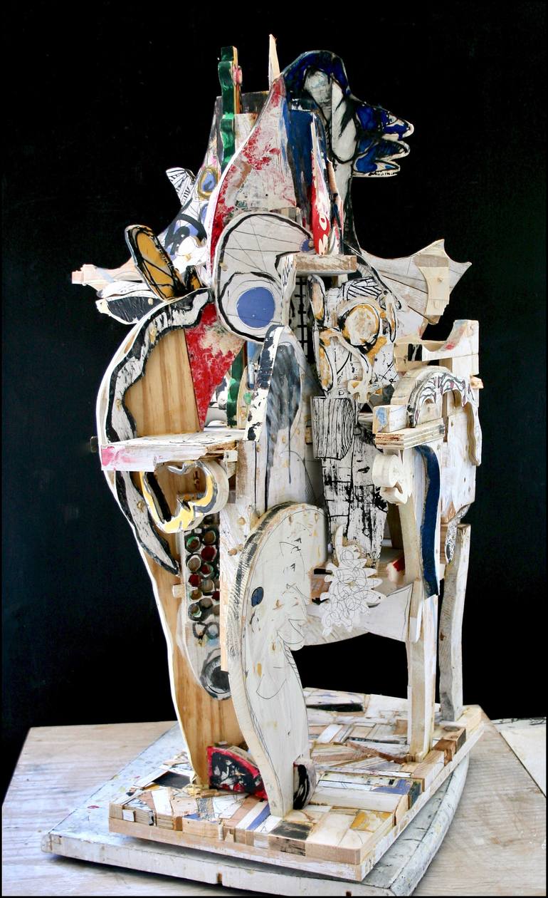 Original Abstract Expressionism Abstract Sculpture by Mikhail Gubin