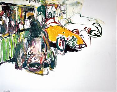 Original Expressionism Car Paintings by Mikhail Gubin