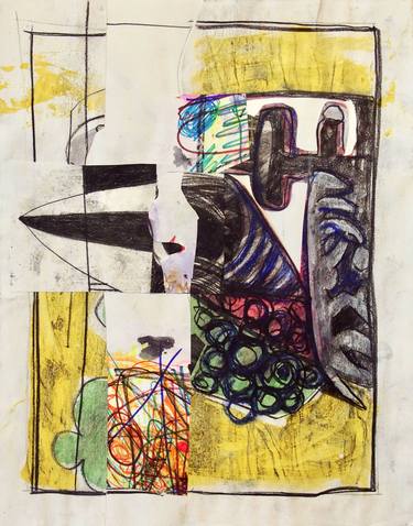 Print of Abstract Collage by Mikhail Gubin