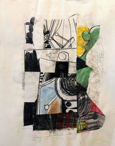 Print of Abstract Expressionism Abstract Collage by Mikhail Gubin