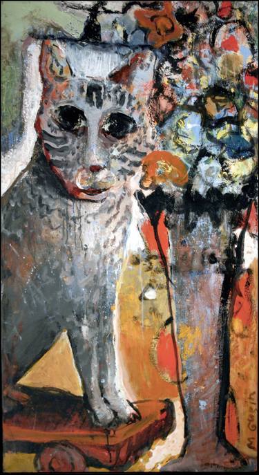 Original Cats Paintings by Mikhail Gubin