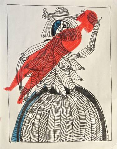 Print of Dada Fantasy Drawings by Mikhail Gubin