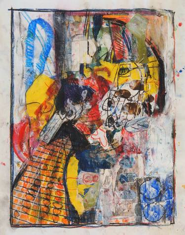 Original Abstract Collage by Mikhail Gubin