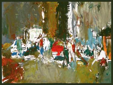 Original Expressionism Cities Paintings by Mikhail Gubin