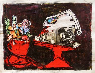 Original Abstract Expressionism Still Life Drawings by Mikhail Gubin