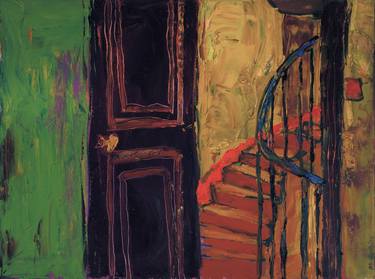 Original Expressionism Interiors Paintings by Mikhail Gubin
